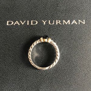 David Yurman ring with black onyx